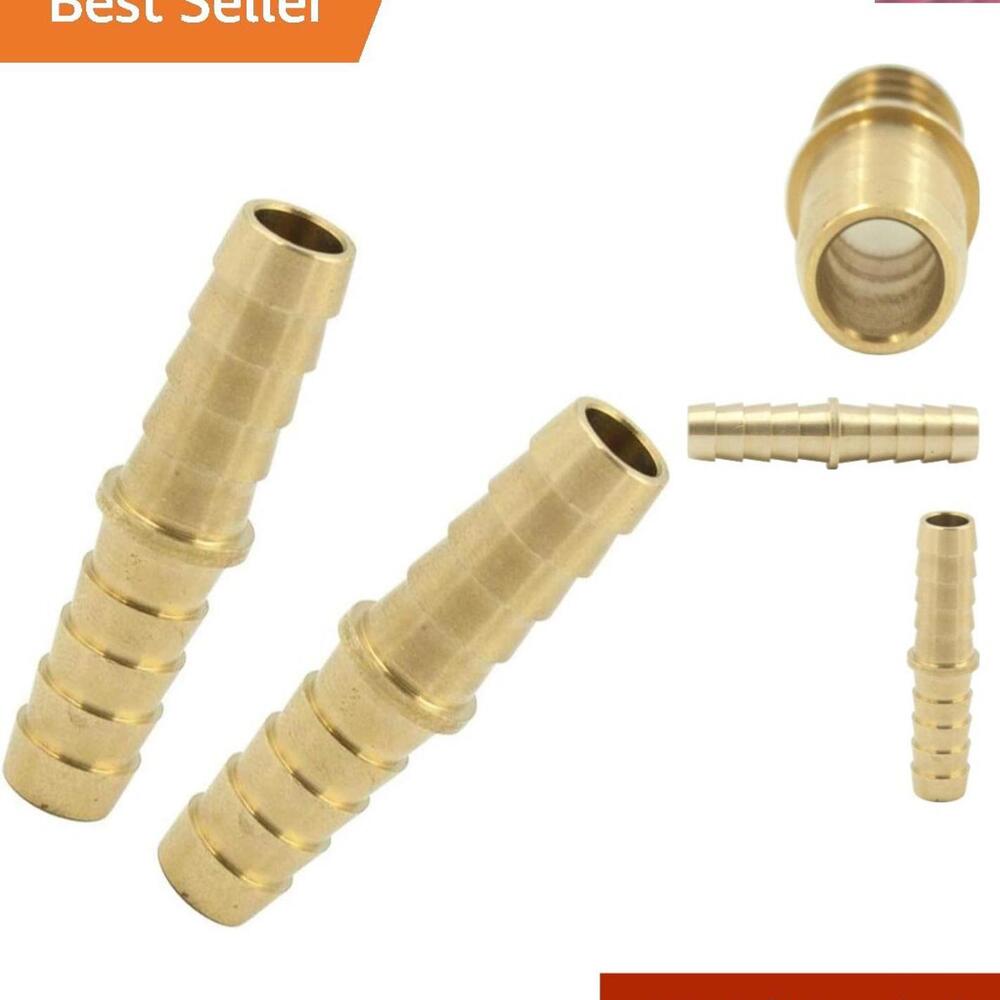 Durable Brass Union Fitting - 3/16" Barb x 3/16" for Reliable Hose Connection